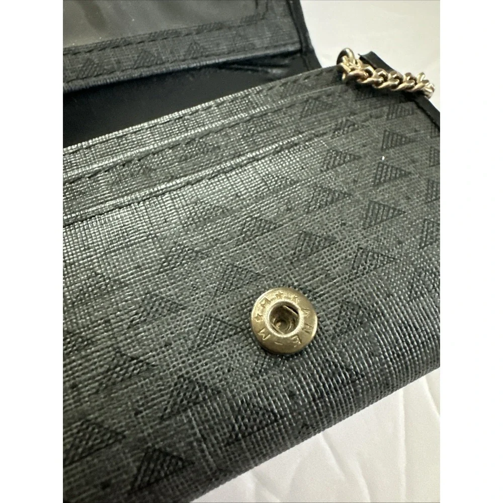 Liz Claiborne Credit Card Holder and Change Purse Keychain Minimalist Gray